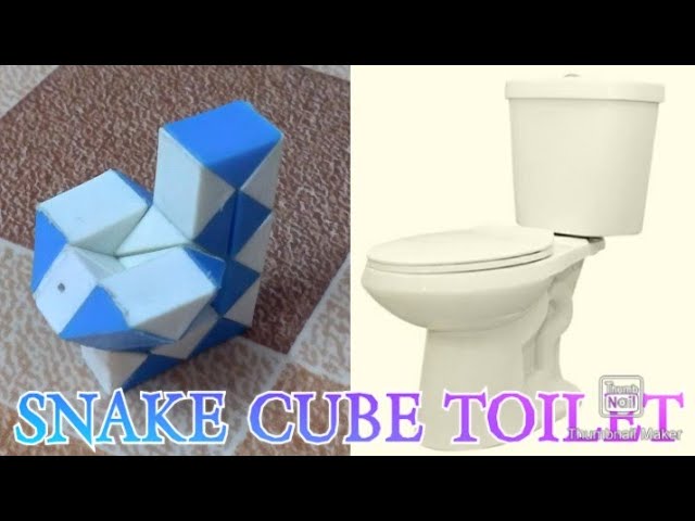 #Toilet how to make toilet with snake cube 24 pieces