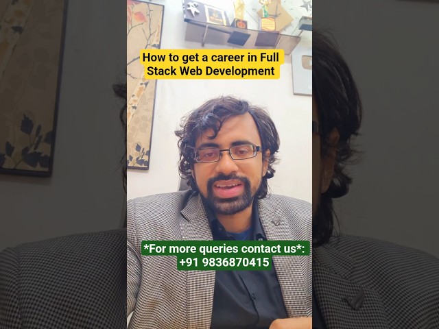 Career in Full Stack Web Development Explained | Skills, Roadmap & Jobs #FullStack #WebDev