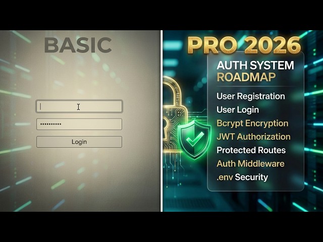 Node.js Backend Authentication System Complete (JWT, Cookies, Secure API)Professionals Guide 2026
