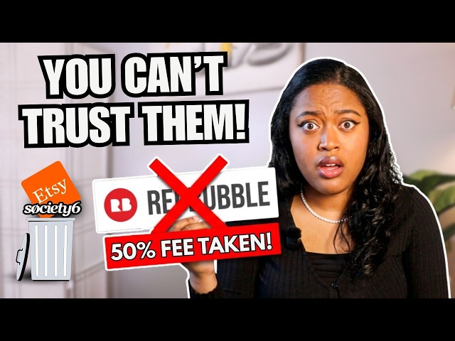 You Can't Rely on Redbubble or Etsy as an artist! (Don't Make My Mistake)