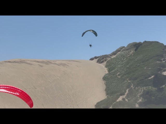 Paragliders at Cape Kiwanda Sand Dune in Oregon