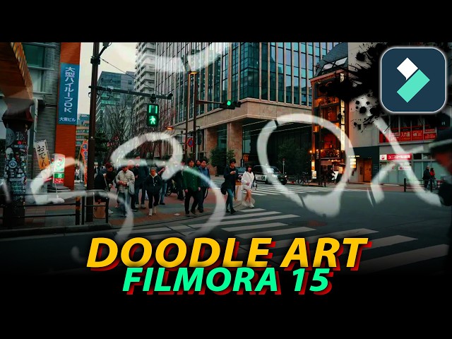 FILMORA 15 | HOW TO EDIT DOODLE GRUNGE ART EFFECT VIDEO IN FILMORA 15 TUTORIAL.!!