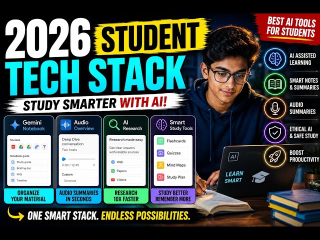 The Ultimate 2026 Student Tech Stack: AI Tools Every Student Needs