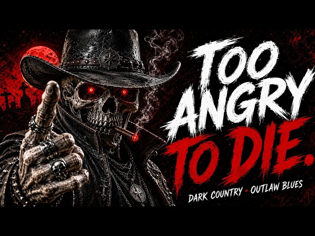 TOO ANGRY TO DIE ☠️ Dark Country Radio 24/7 | Outlaw Blues
