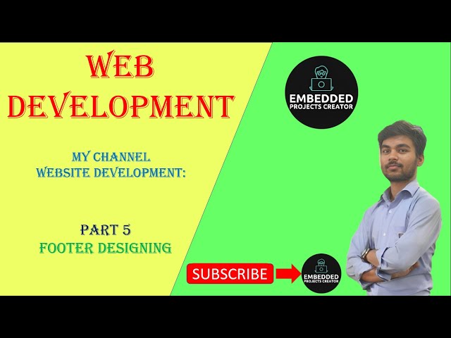 Responsive Footer Design using Html & Css || Website mein footer kaise banaye || footer design html