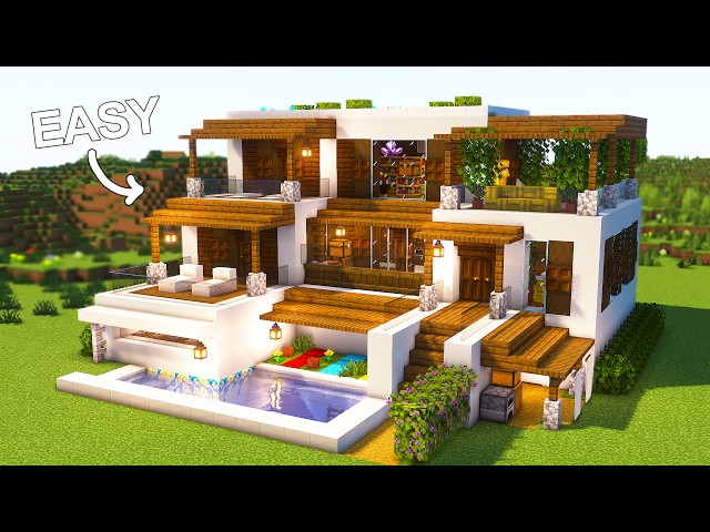 Minecraft : Ultimate Modern House Tutorial 🏡