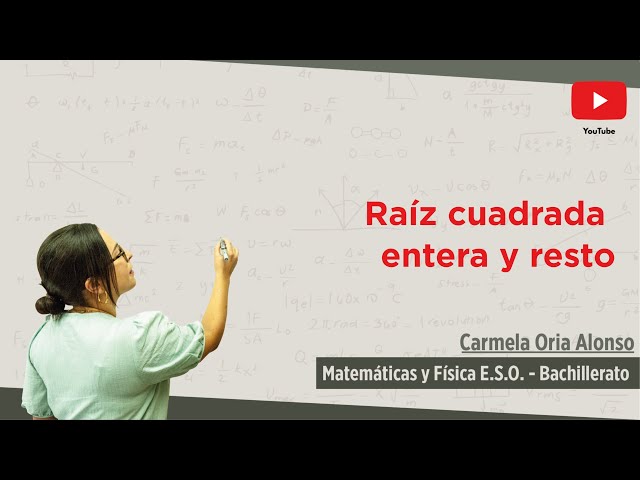 Raíz cuadrada entera y resto desde cero