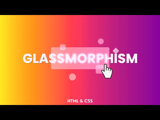 TRUE Glassmorphism Card Using Only HTML & CSS | frontendDUDE