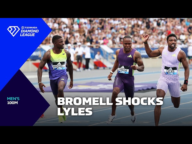 Trayvon Bromell STUNS Noah Lyles in Paris 100m - Wanda Diamond League 2026