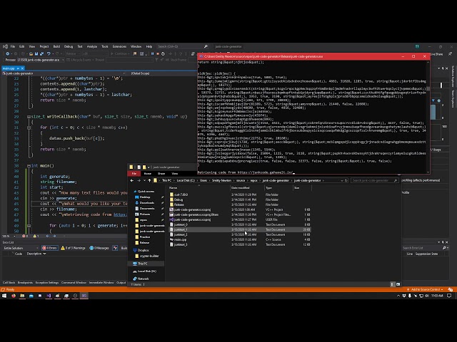 C++ junk code generator