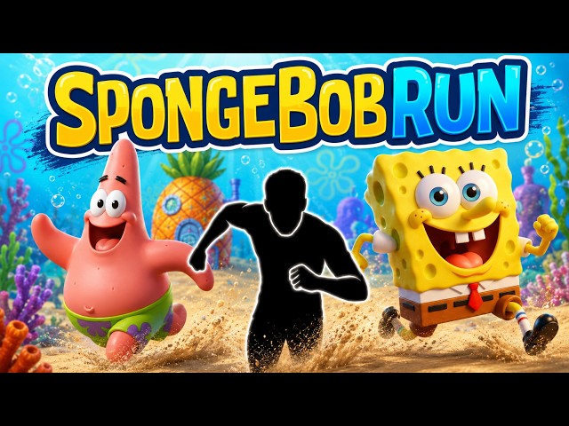 4K Immersive Interactive Warm Up | SPONGEBOB RUN | Easy Daily Routine | Full Body #31