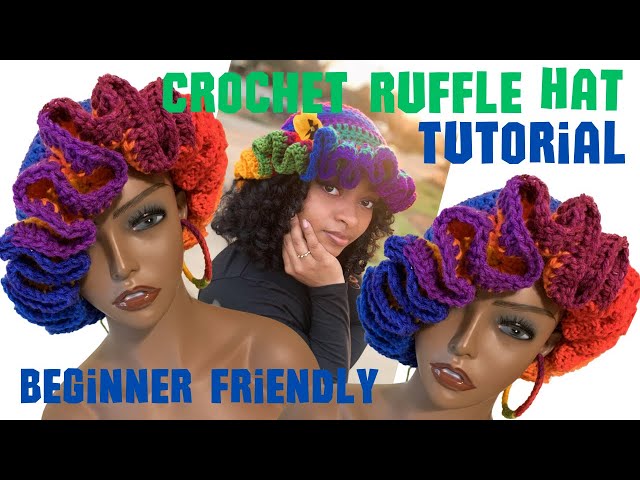 Crochet Ruffle Hat Tutorial |Beginner Friendly Step-by-Step |Bucket Hat |ShellyHat