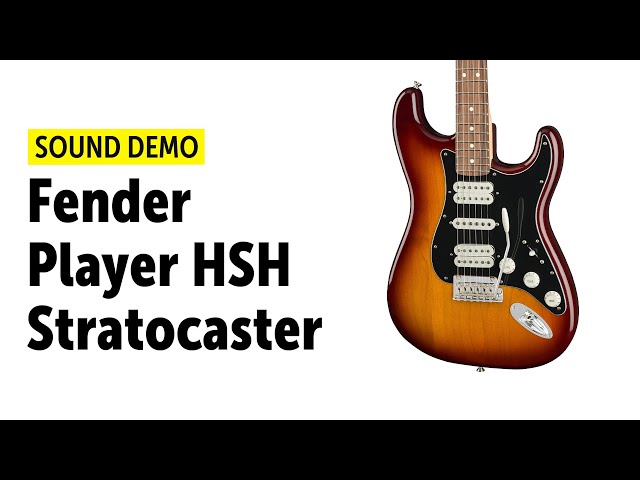 Fender Player HSH Stratocaster - Sound Demo (no talking)