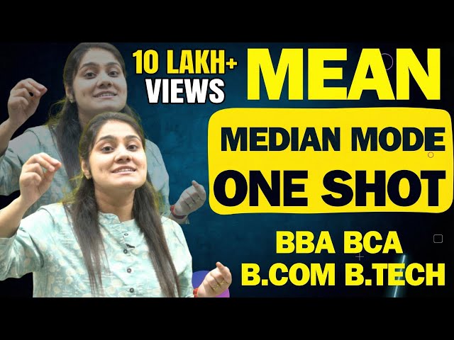 Mean Mode Median One Shot|Statistics|Business Statistics|BBA|BCA|B.COM|B.TECH|DreamMaths