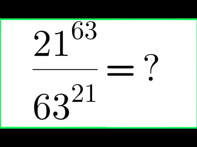 A Beautiful Math Problem | An Exponential Hardest Problem | Can You Solve? #mathtricks 