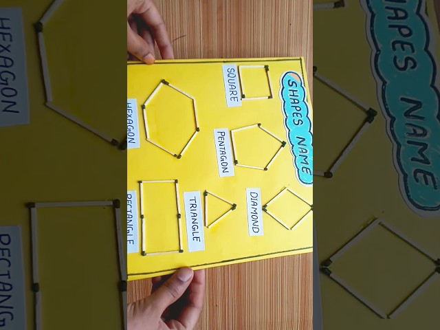 shapes name tlm for primary school / math tlm #tlm  #arushikavita