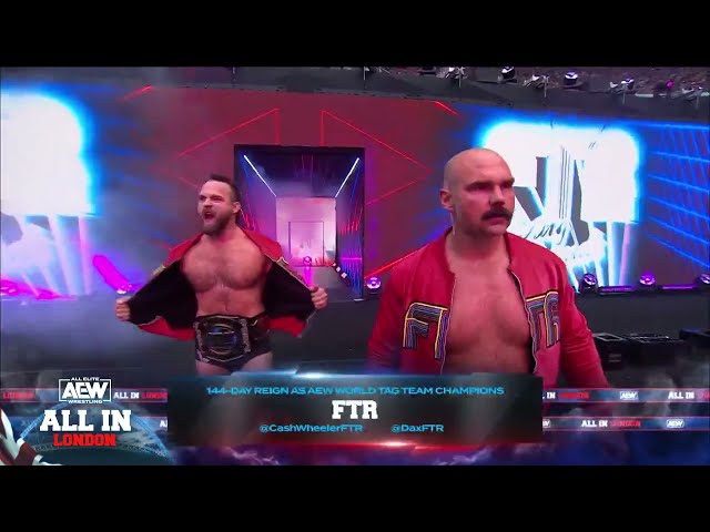 FTR's Intense Entrance at AEW: All In London | Wembley Stadium!