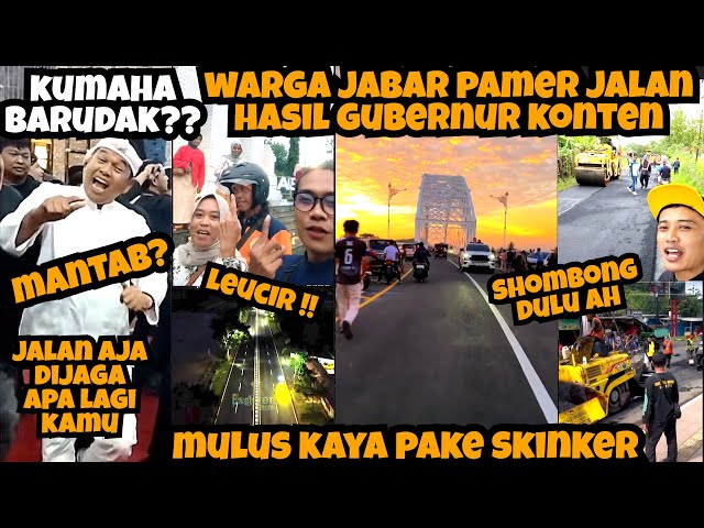 Punten Ah NYOMBONG Dulu🤩‼️Warga Jabar PAMER Jalan Hasil GUBERNUR KONTEN‼️Tetangga Kepanasan⁉️