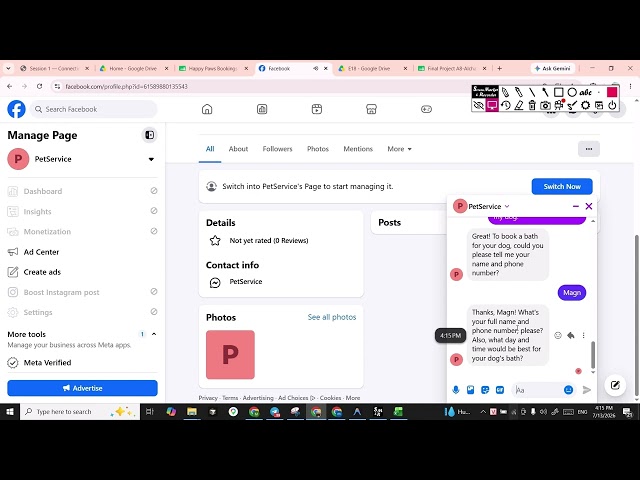 facebook chatbot