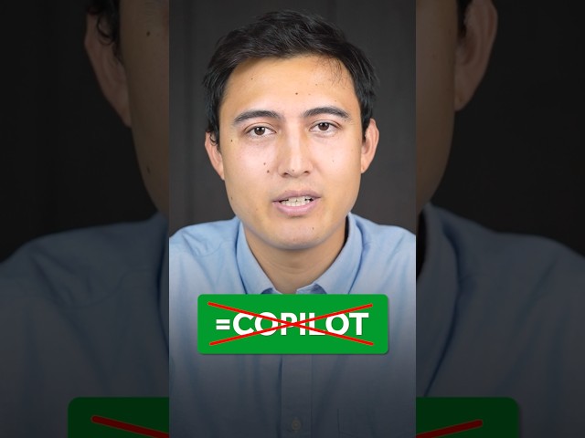No more =COPILOT in Excel