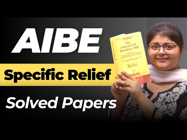 AIBE Most Important Questions - Specific Relief Act