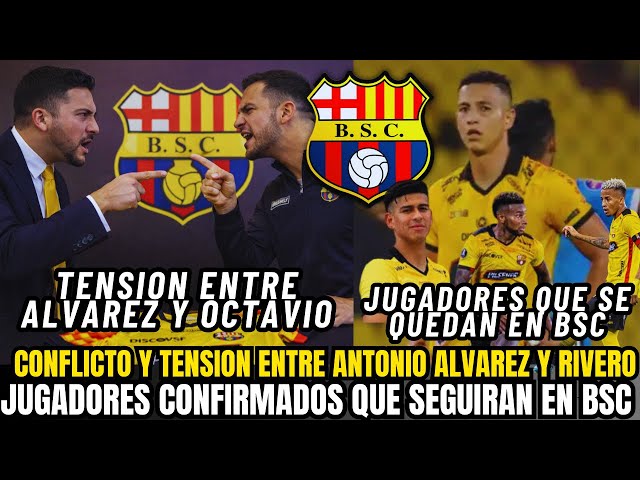 UNUSUAL SITUATION AT BARCELONA SC: TENSION BETWEEN ÁLVAREZ AND RIVERO, AND PLAYERS WHO ARE STAYING