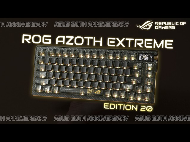 Insane presence. ASUS ROG Azoth Extreme 20th Anniversary Edition #ASUS #ROG #AzothExtreme
