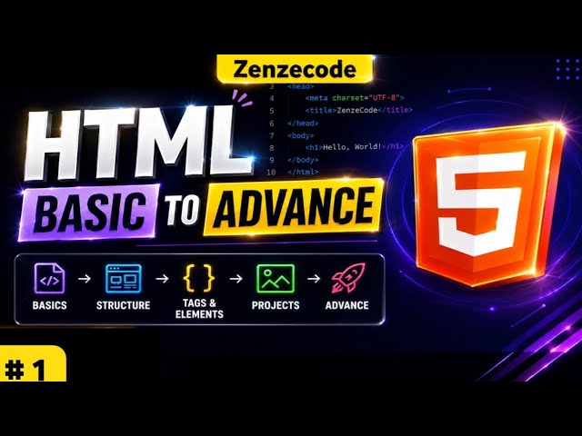 HTML course basic to advance || p-1 || introduction class 