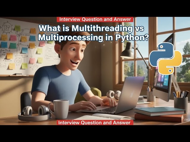 what is multithreading vs multiprocessing in python Interiew Question and Answer