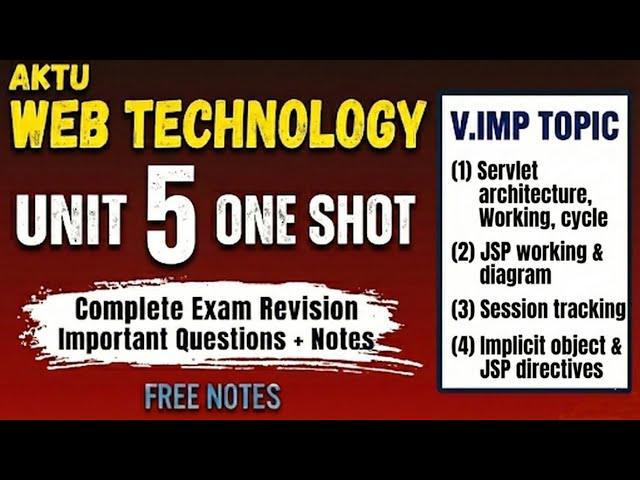 Web Technology Unit 5 One Shot | AKTU | Exam Oriented #webtechnologyoneshot