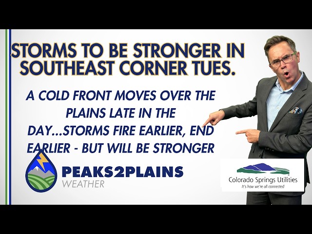 Tuesday Brings Earlier Storms, Strong Wind Again as Cold Front Moves Over Plains