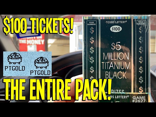 I RISKED $1,500 on $100 LOTTERY TICKETS! $5 Million Titanium Black