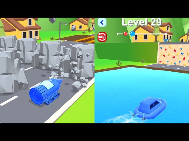 SHAPE SHIFTING - All Levels Gameplay Walkthrough - iOS, Android Lvl | Satisfying Gameplay
