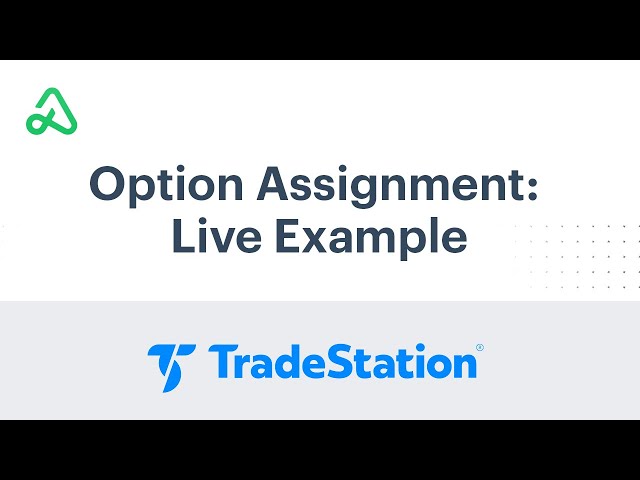 Option Assignment (Live Example) w/ TradeStation