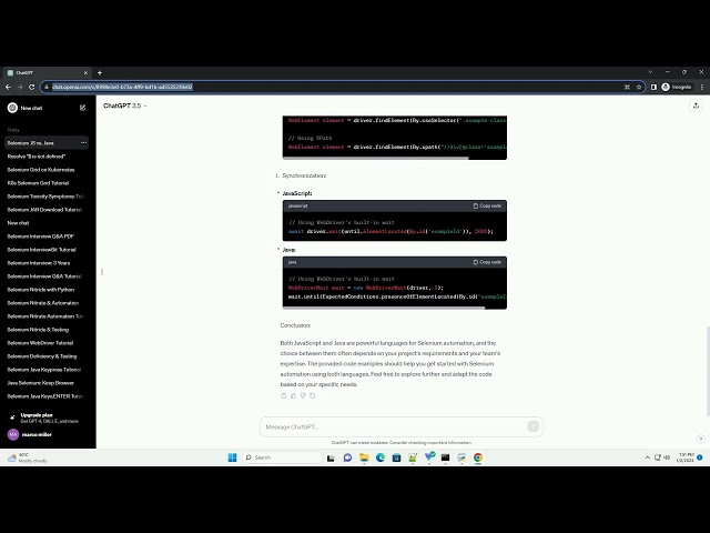 selenium javascript vs java