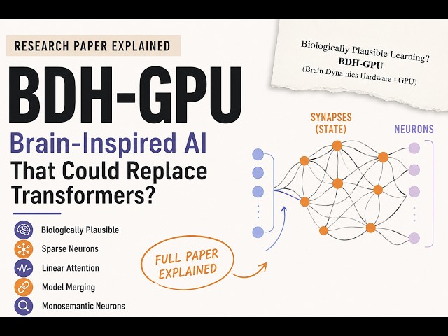 BDH-GPU Explained | Brain-Inspired AI That Could Replace Transformers? | Research Paper by Pathway