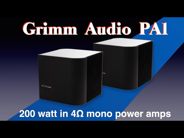 Grimm Audio PA1 mono power amplifiers