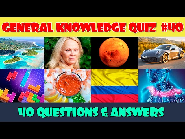 General Knowledge Trivia Quiz (Part 40)