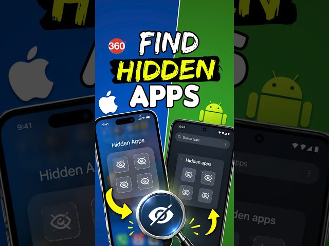 Find Hidden Apps in Android or iPhone #android #iphone #hiddenapps #tipsandtricks #howto #techtips
