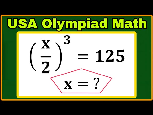 USA| Nice Explanation| Can You Solve This Exponential Algebra Olympiad Maths Problem?