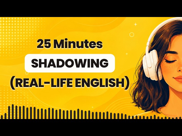 Improve Listening by Shadowing Real English Conversation (B2-C1) | Repeat After Me