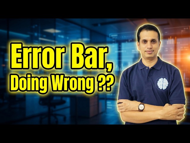 Adding Error Bars Correctly ?? | Why Your Excel Graphs Look Wrong