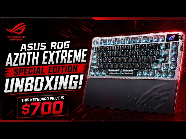 ROG AZOTH EXTREME SPECIAL EDITION Unbox Video! A $700 Keyboard! #rog #asus #asusrog #azoth #keyboard