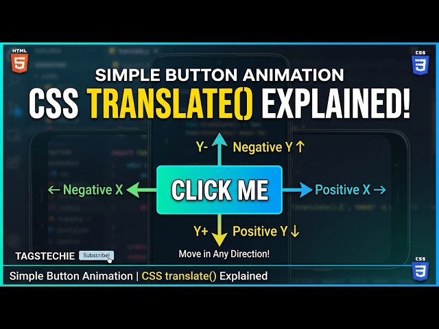 Simple Button Animation | CSS translate() Explained
