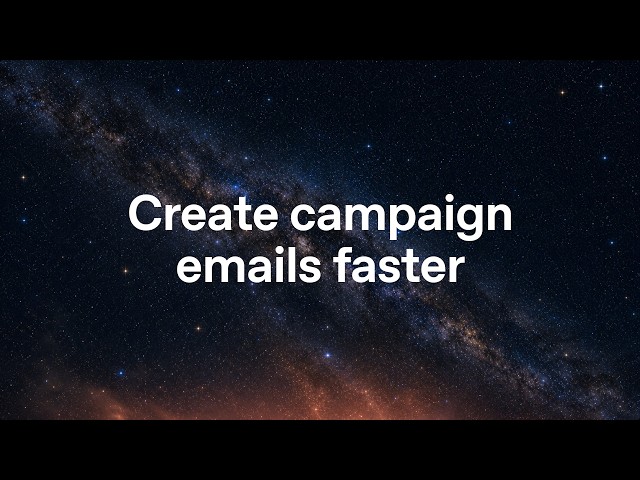 Use ChatGPT Work to create campaign emails