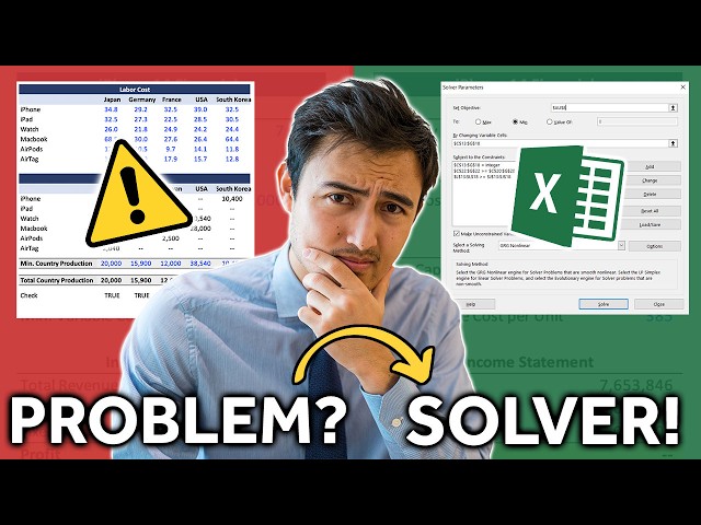 Excel Solver & Goal Seek: MUST-KNOW for Business & Finance Professionals