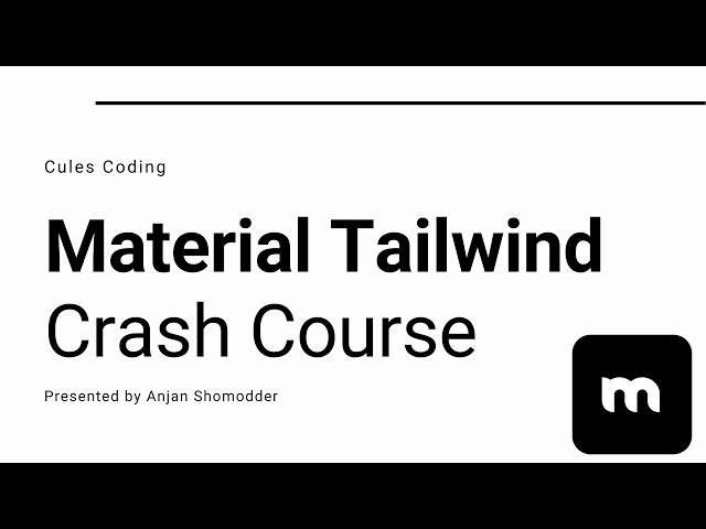 Material Tailwind crash course with NEXT.JS | Tailwind CSS | React UI Framework | Material Design