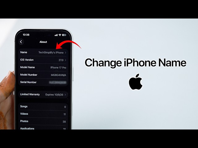How To Change Your iPhone Name?