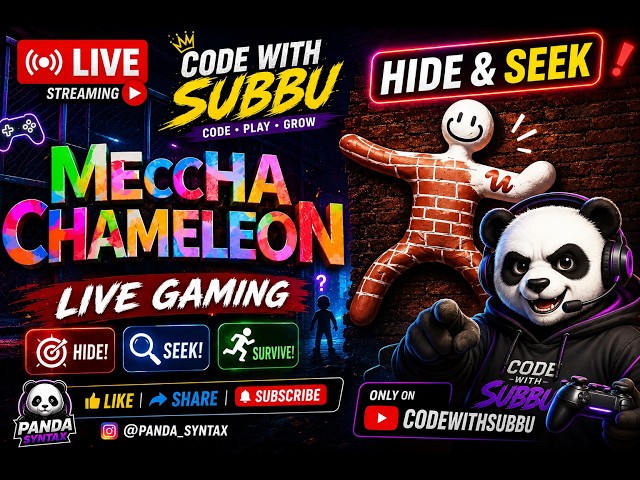 🔴 LIVE: Meccha Chameleon Hide & Seek | Can We Win Every Round? 😂 #mecchachameleon #live #gaming