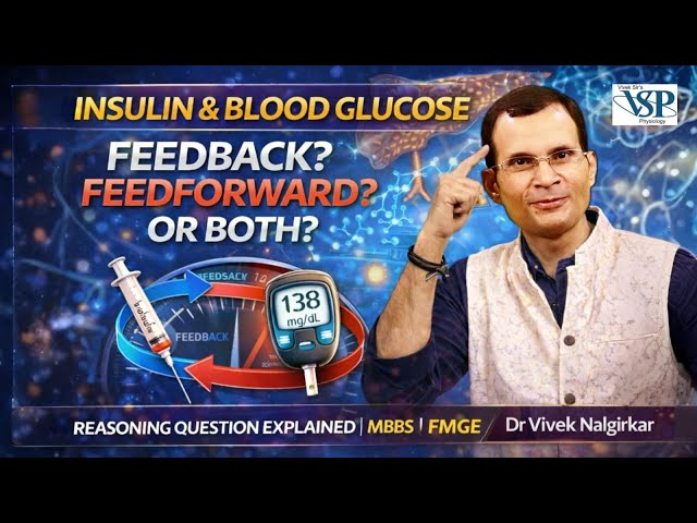 Insulin & Blood Glucose Regulation: Feedback or Feedforward? | Reasoning Question Explained | MBBS |